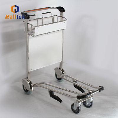 Stainless Steel Airport Trolley With Four Wheels