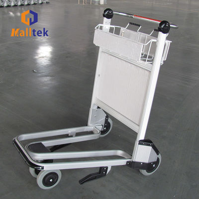 Aluminum Alloy Airport Luggage Trolley Using Airport With Handle Released Brake