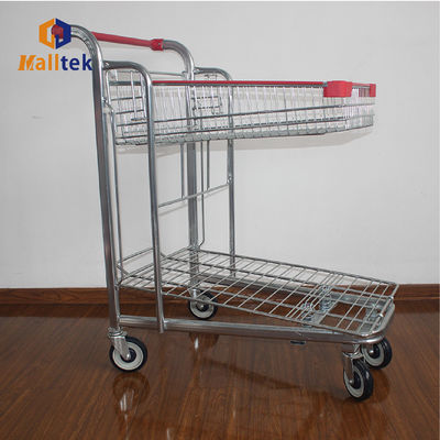 Heavy Load Fold Up Warehouse Trolley Platform Cart Trolley