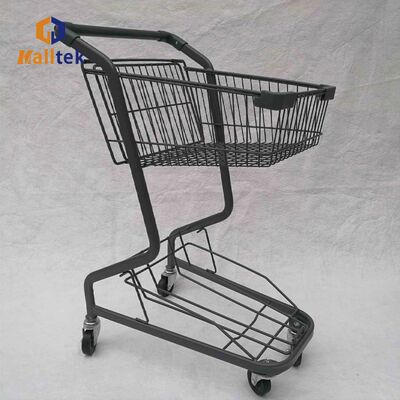 Pink Colour Metal Supermarket Shopping Basket Trolley For Retail Grocery Store