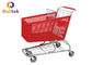 American Market 180L Durable Plastic Shopping Trolley Logo Print On Handle