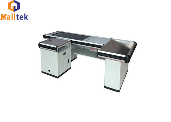 Chiếc quầy tiền mặt bằng thép không gỉ cho siêu thị