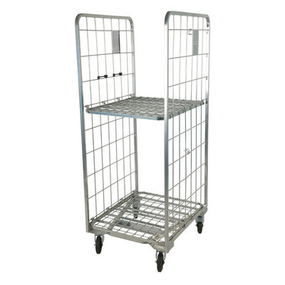 2 Side Logistics Trolley Nestable Foldable cho kho