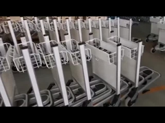 3 bánh xe 250KG Trolley hành lý sân bay hợp kim nhôm với phanh tự động